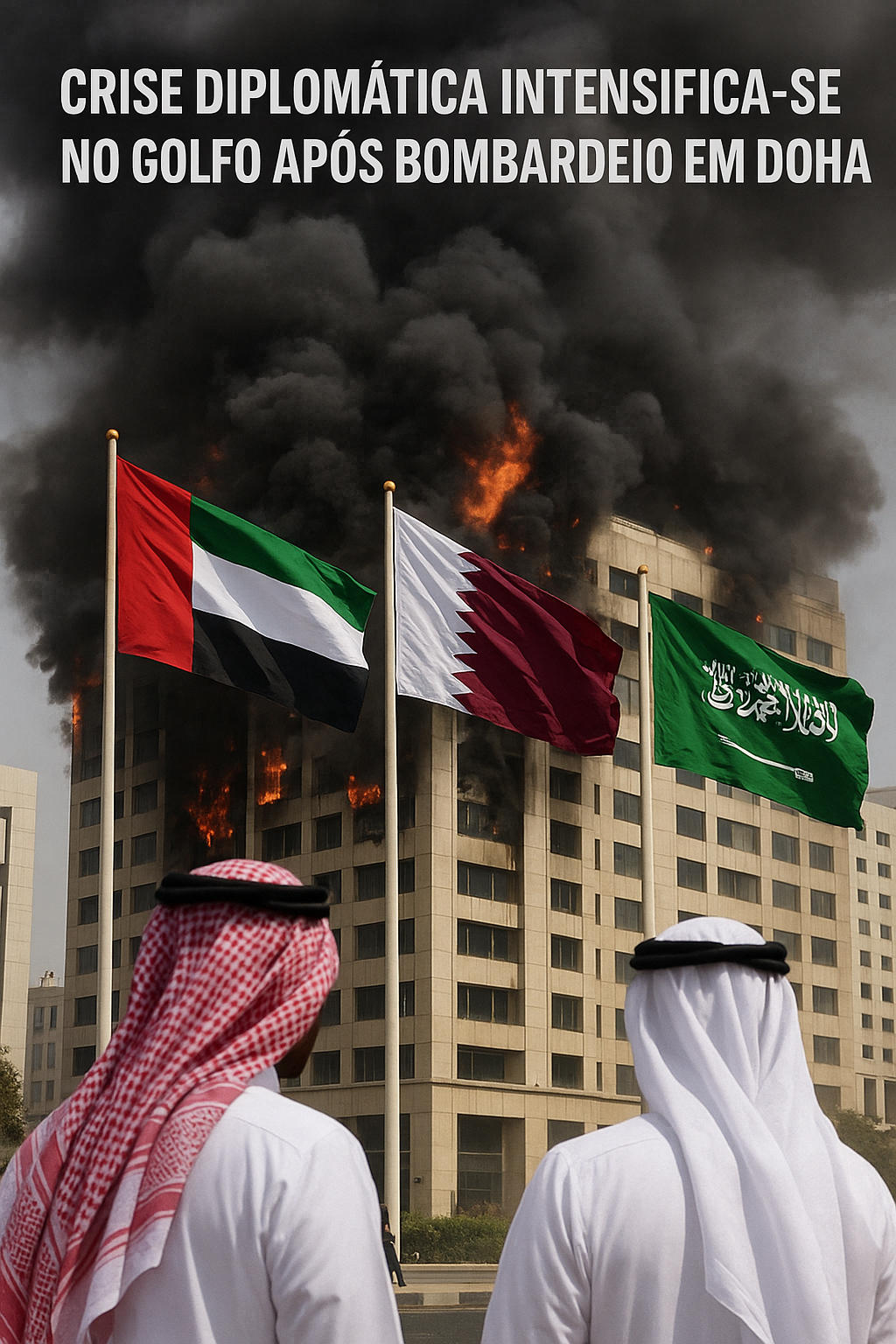 Crise diplomática intensifica-se no Golfo após bombardeio em Doha.